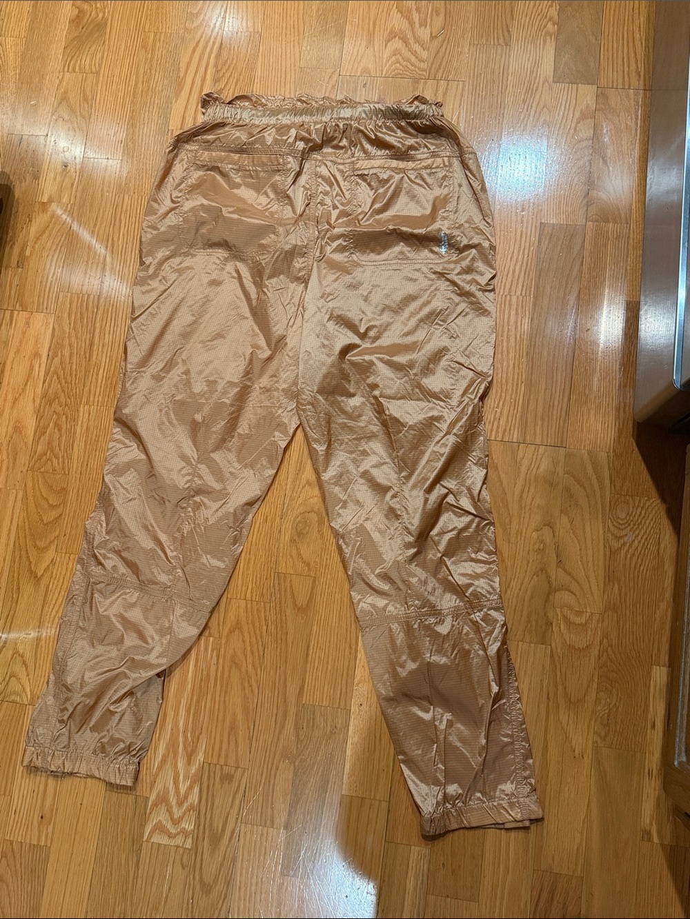 FP Movement by Free People Tan Lightweight Track Joggers with Black Drawstring - Picture 2 of 2